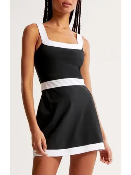 Abercrombie & Fitch Dresses & Skirts - Abercrombie & Fitch Black and White Colorblock Sleeveless Mini Dress